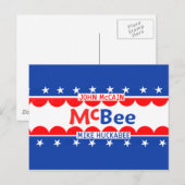 McCain Huckabee McBEE Postcard Postkarte (Vorne/Hinten)