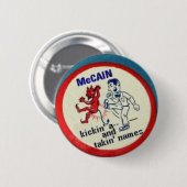 McCain Kickin a - Knopf Button (Vorne & Hinten)