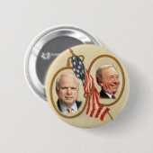 McCain/Lieberman Knopf Button (Vorne & Hinten)