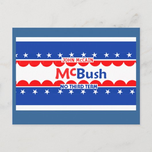 McCain McBUSH Postcard Postkarte (Vorderseite)