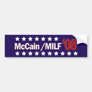 McCain MILF 08 Autoaufkleber