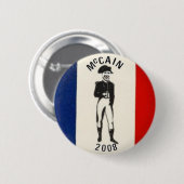 McCain Napoleon Knopf 2008 Button (Vorne & Hinten)