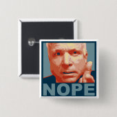 mccain nope button (Vorne & Hinten)