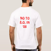 McCain oder Obama. Genug sagten! T-Shirt (Rückseite)