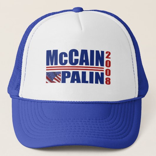 McCain Palin2008 Hüte Truckerkappe (Vorderseite)
