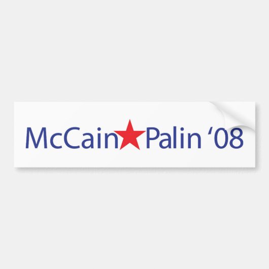 MCCAIN-PALIN '08 AUTOAUFKLEBER (Vorne)