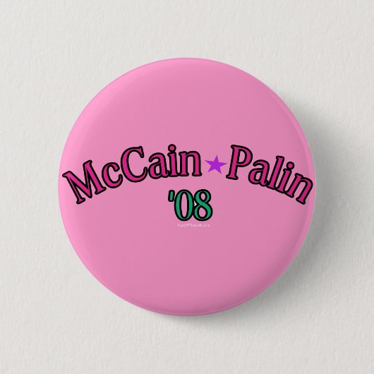 McCain Palin '08 Knopf Button (Vorderseite)