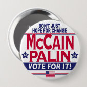McCain Palin 2008 Button (Vorne & Hinten)