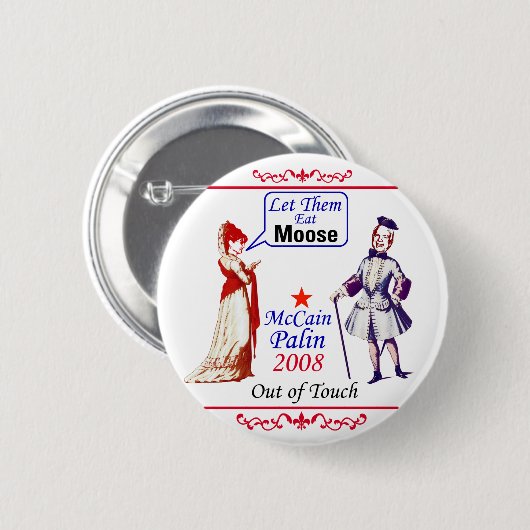 McCain Palin 2008 Button (Vorne & Hinten)
