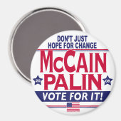 McCain Palin 2008 Magnet (Vorderseite/Rückseite)