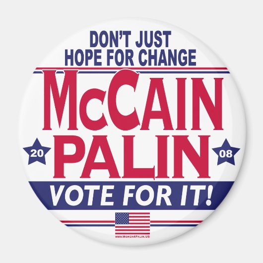 McCain Palin 2008 Magnet (Vorne)