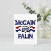 McCain Palin 2008 Postkarte (Stehend Vorderseite)