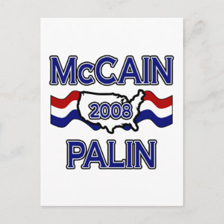 McCain Palin 2008 Postkarte