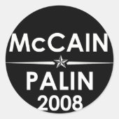 McCain - Palin 2008 Sticker (Vorderseite)