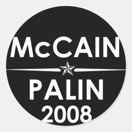 McCain - Palin 2008 Sticker (Vorderseite)