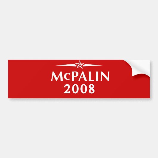 MCCAIN PALIN AUTOAUFKLEBER (Vorne)