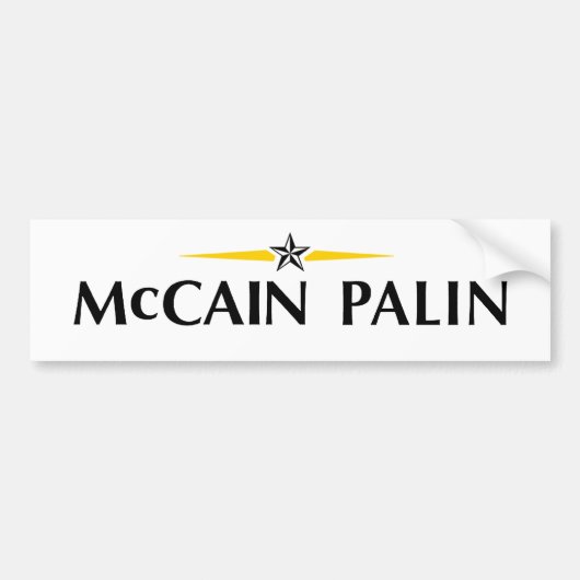 MCCAIN PALIN Autoaufkleber (Vorne)