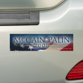 McCain Palin Autoaufkleber 2008 (Auf Auto)