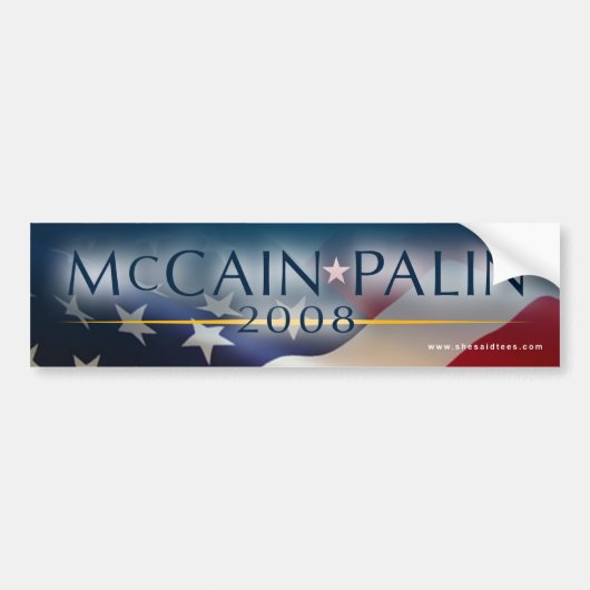 McCain Palin Autoaufkleber 2008 (Vorne)