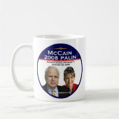 McCain Palin GedenkWright Staats-Universität Kaffeetasse (Links)