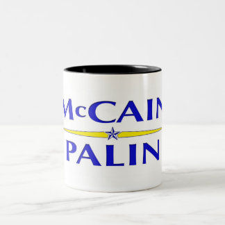McCain Palin Kaffee-Tasse Zweifarbige Tasse