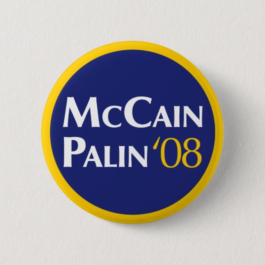 McCain-Palin Knopf Button (Vorderseite)