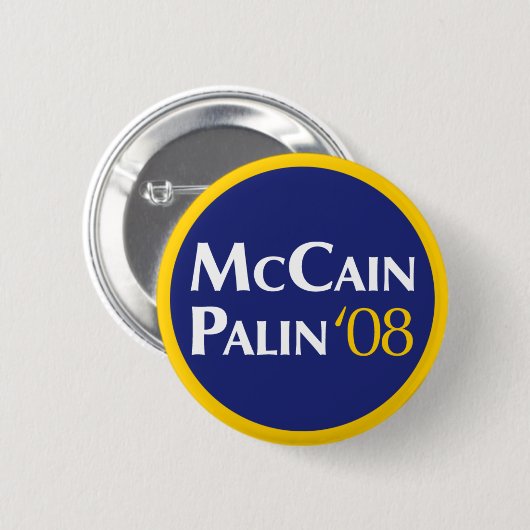 McCain-Palin Knopf Button (Vorne & Hinten)