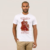 McCain Palin Krieg zuerst T-Shirt (Vorne ganz)