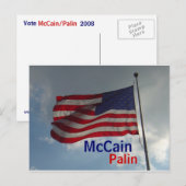 McCain / Palin Postcard Postkarte (Vorne/Hinten)