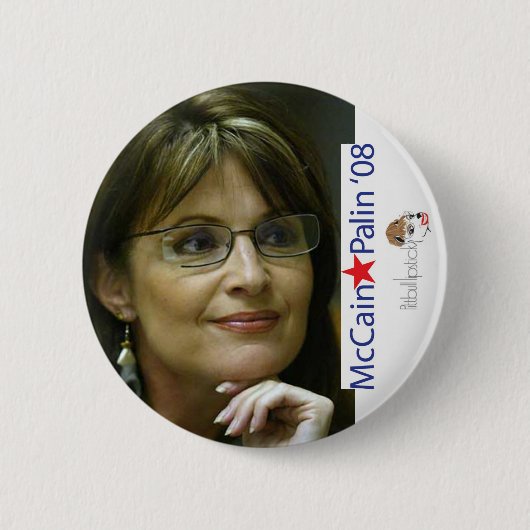 McCain Palin Wahl-Knopf Button (Vorderseite)