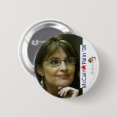 McCain Palin Wahl-Knopf Button (Vorne & Hinten)