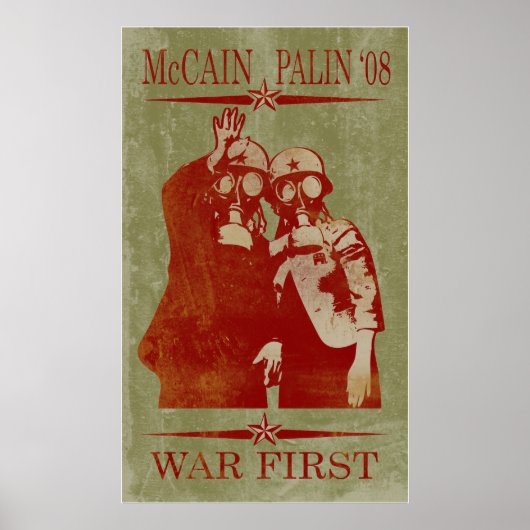 McCain Palin War First Poster (Vorne)