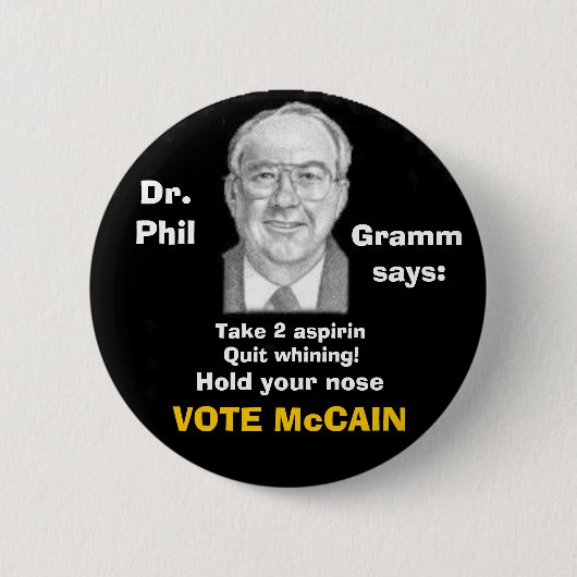 McCain/Phil Gramm Knopf Button (Vorderseite)