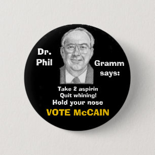 McCain/Phil Gramm Knopf Button