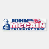 McCain Präsident Autoaufkleber 2008 (Vorne)