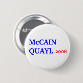 McCAIN QUAYL 2008 Button (Vorne & Hinten)