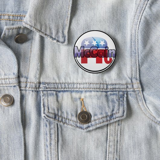 McCain Republikanisches Design Button (Beispiel)