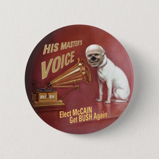 McCain Schoßhund-Knopf Button (Vorderseite)