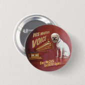 McCain Schoßhund-Knopf Button (Vorne & Hinten)