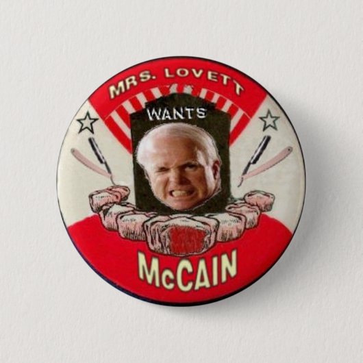 McCain/Sweeny Todd Knopf Button (Vorderseite)