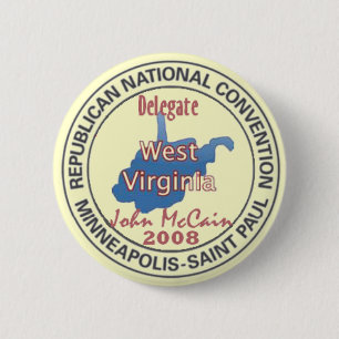McCAIN WV RNC Knopf Button