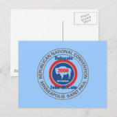 McCain WYOMING RNC Postkarte (Vorne/Hinten)