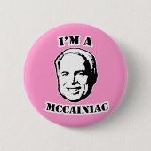 McCainiac Button (Vorderseite)