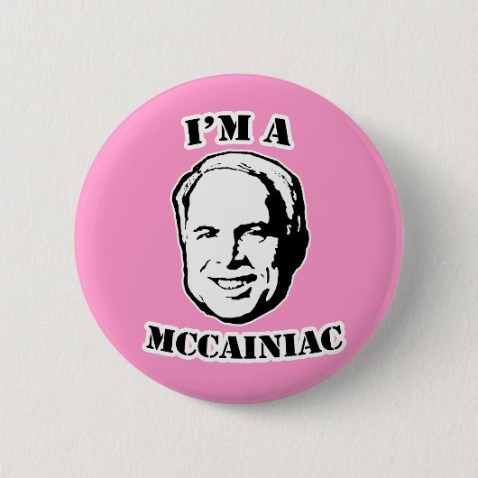 McCainiac Button (Vorderseite)