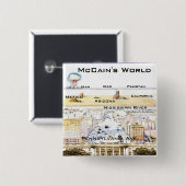 McCains Weltquadrat-Knopf Button (Vorne & Hinten)