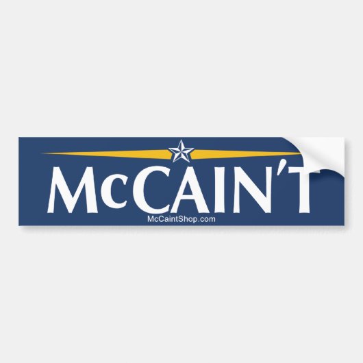 McCain't Autoaufkleber (Vorne)