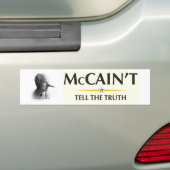 McCain't sagen die Wahrheit Autoaufkleber (Auf Auto)