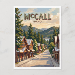 McCall Downtown Idaho Postkarte