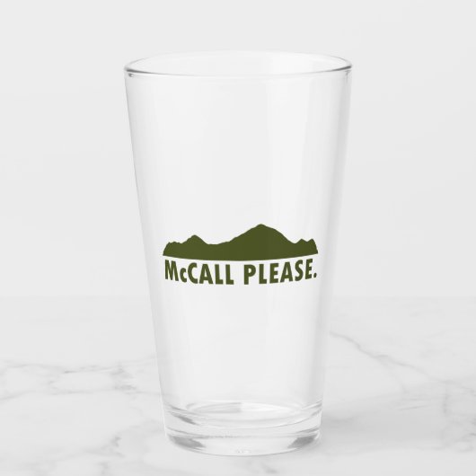 McCall Idaho Bitte Glas (Vorderseite)