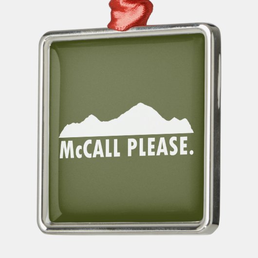 McCall Idaho Bitte Ornament Aus Metall (Links)